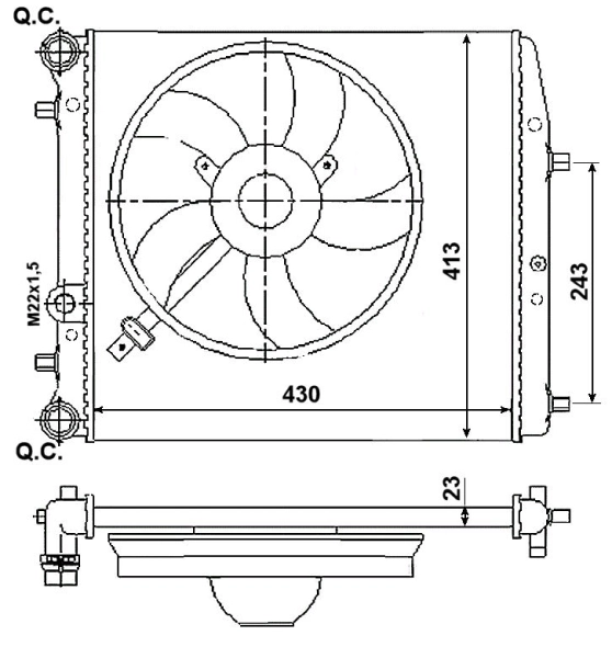 Comprar 53021 NRF Radiador de auto