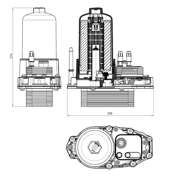 Portafiltro de aceite 31831 NRF