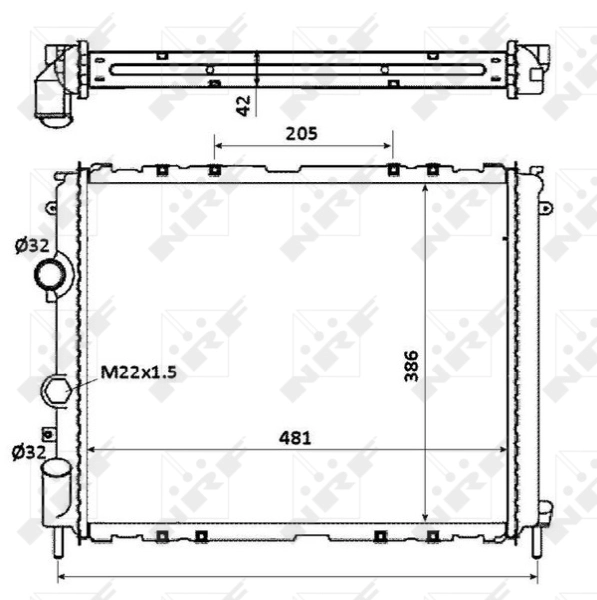 Radiador 58210 NRF