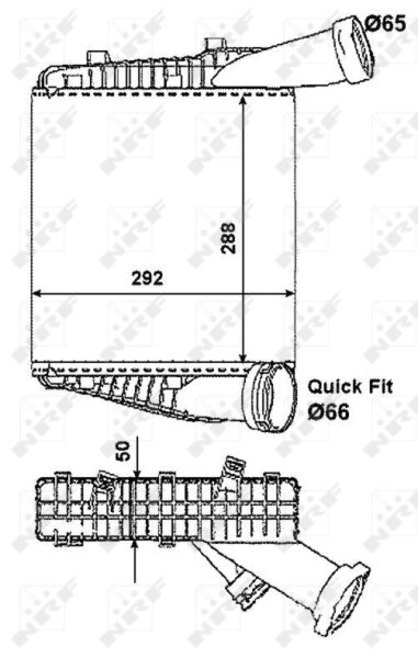 Enfriador de aire de admisión NRF 30178