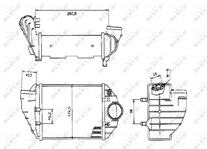 Intercooler 30133 NRF