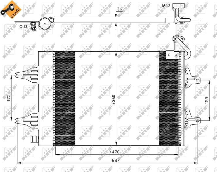 Comprar Condensador aire acondicionado Seat Ibiza III 6L1
