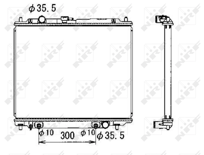 Radiador MN171180 Mitsubishi