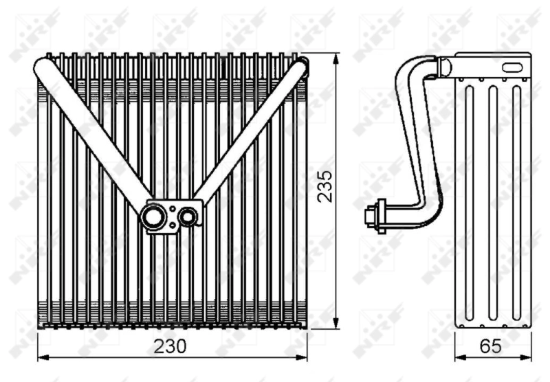 Evaporador de aire acondicionado 1986AD4009 Bosch