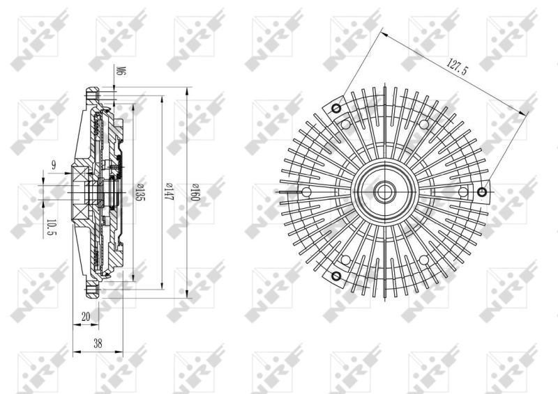 Embrague del ventilador General Motors 90220339