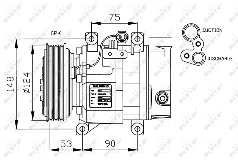 Compresor de ac Nissan/Infiniti 3K60045010