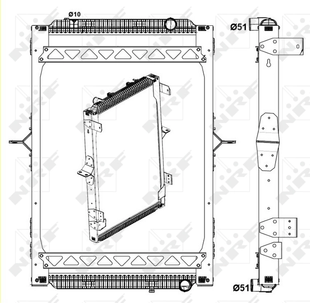 Comprar 58404 NRF Radiador de auto