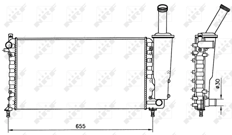 Comprar 58171 NRF Radiador de auto
