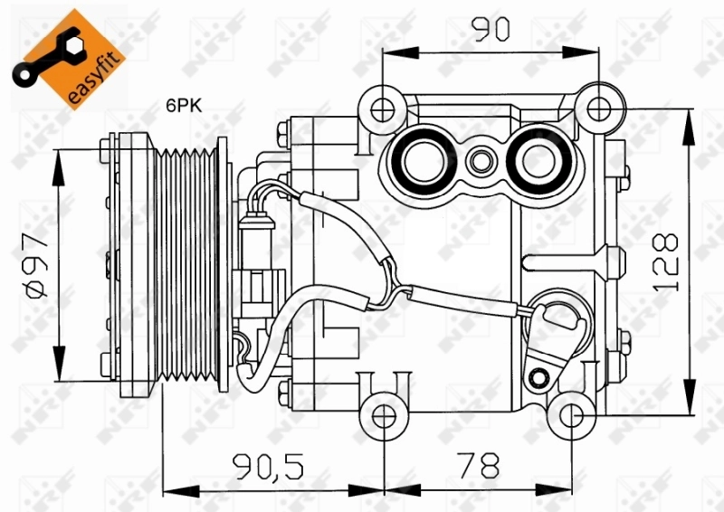 Comprar 32199 NRF Compresor de aire acondicionado coche