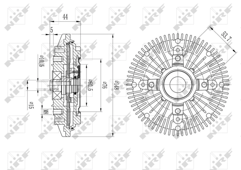  Embrague viscoso de ventilador Volkswagen LT 
