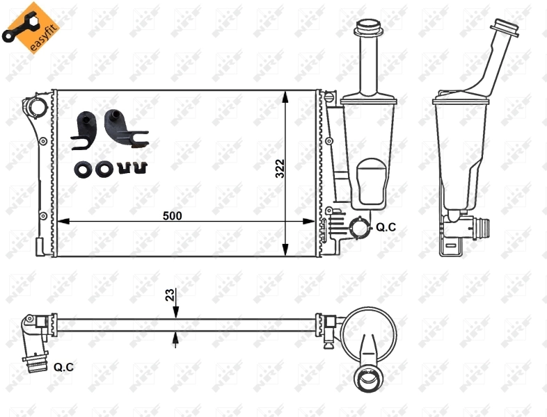 Radiador 58170 NRF