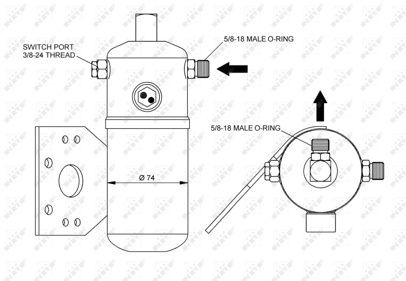 Filtro deshidratador 33291 NRF