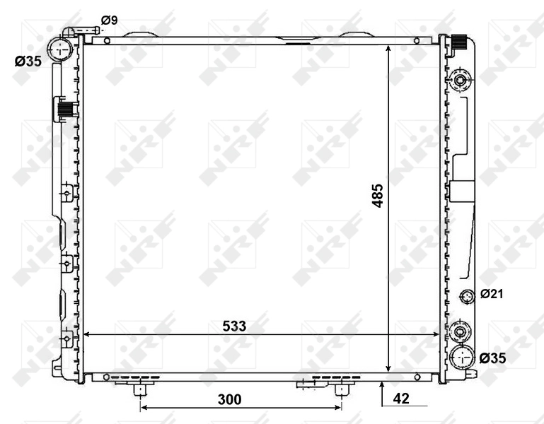 Comprar 58164 NRF Radiador de auto