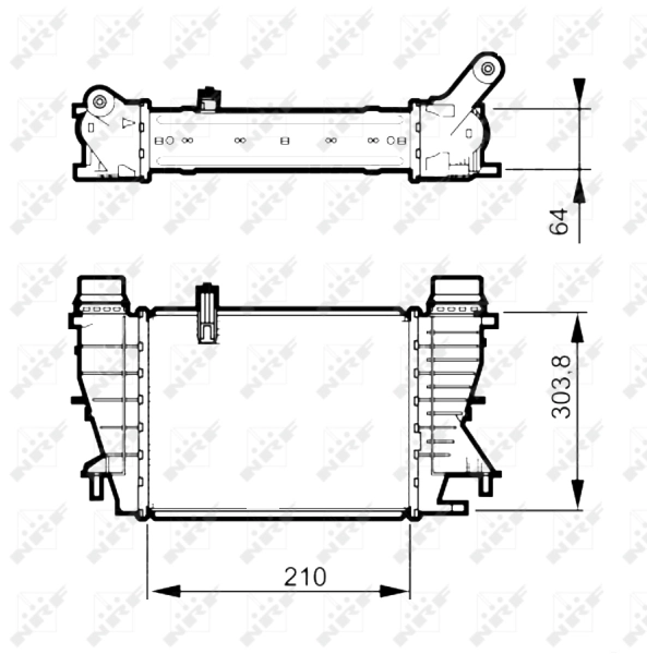 Intercooler 30507 NRF