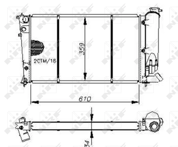 Radiador 50413 NRF
