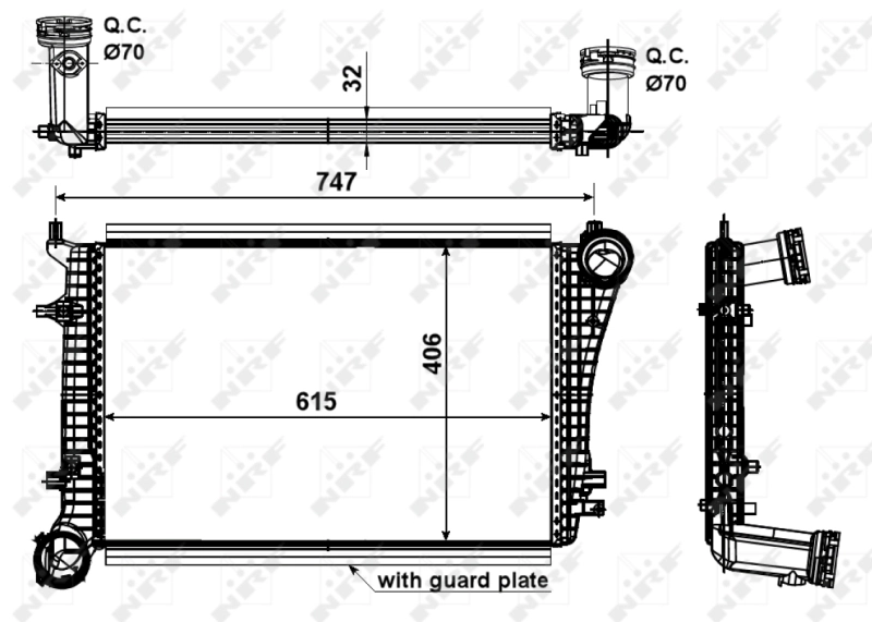 Intercooler 30199 NRF