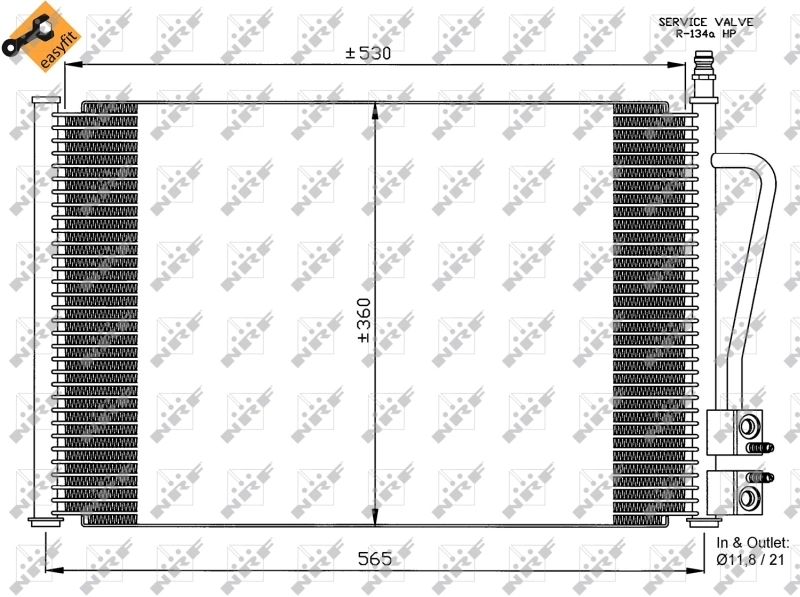Comprar 35524 NRF Condensador de aire acondicionado