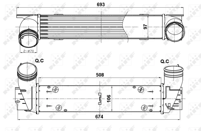 Comprar 30385 NRF Turbo intercooler