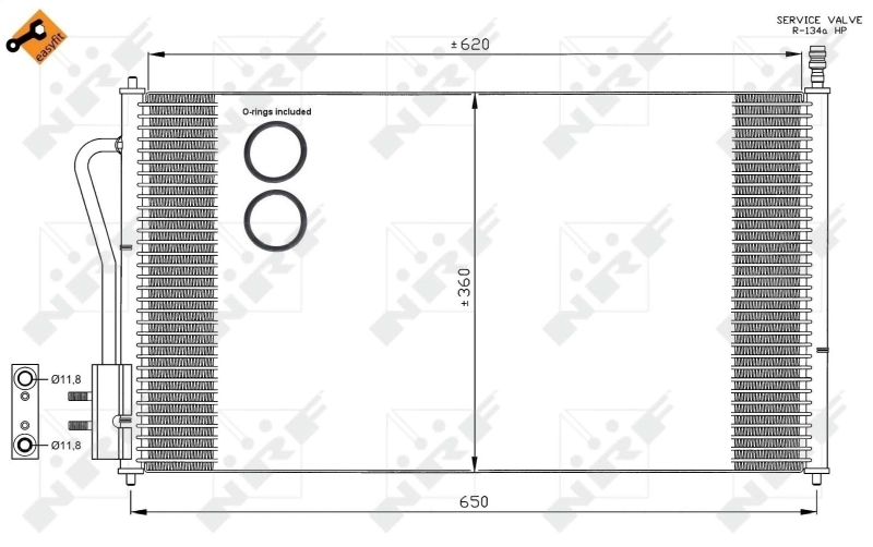 Aire acondicionado capacitor NRF 35345 precio, desde 60,80 EUR