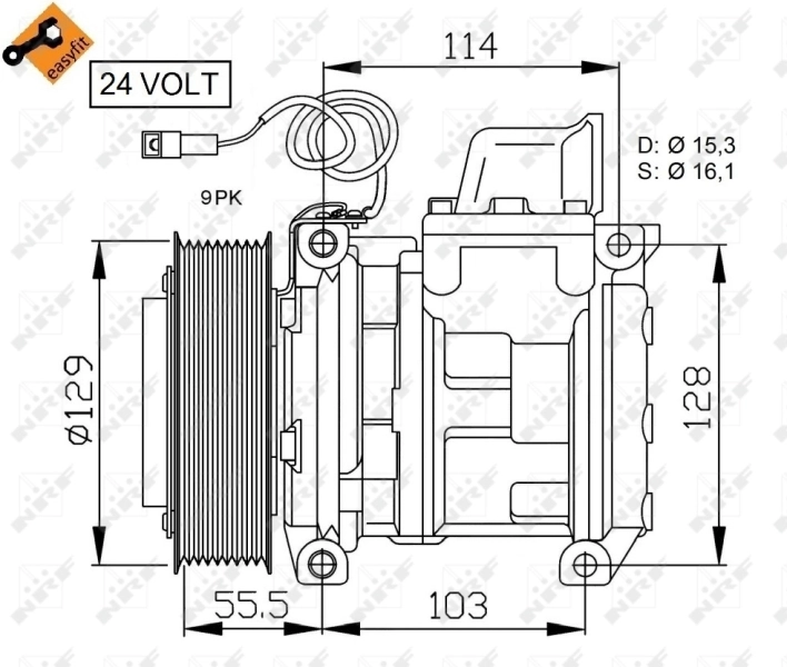 Comprar 32567 NRF Compresor de aire acondicionado coche