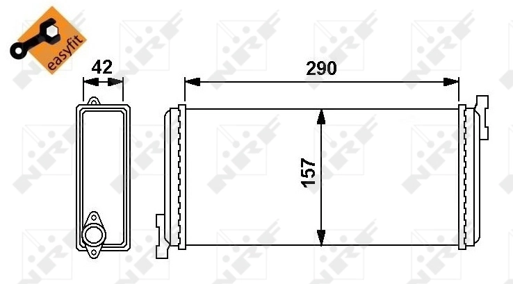 Radiador interior para Mercedes C 190 W201