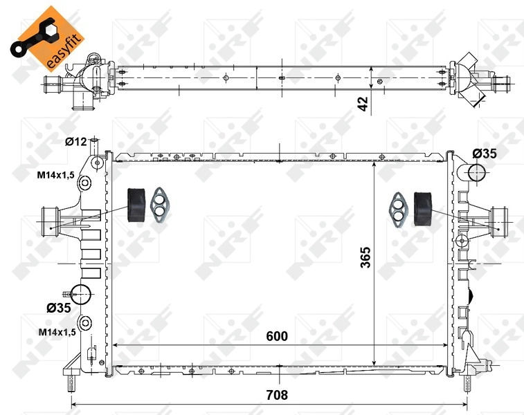 Comprar 55351 NRF Radiador de auto