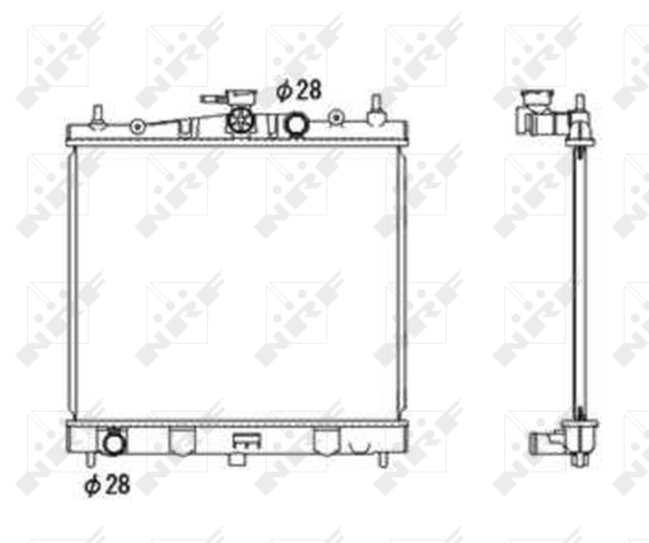 Comprar 58187 NRF Radiador de auto