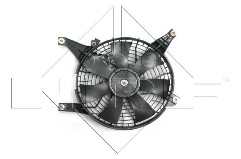 47468 NRF Difusor del radiador del aire acondicionado con ventilador y motor