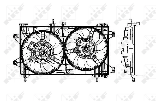 47802 NRF Ventilador de refrigeración del motor