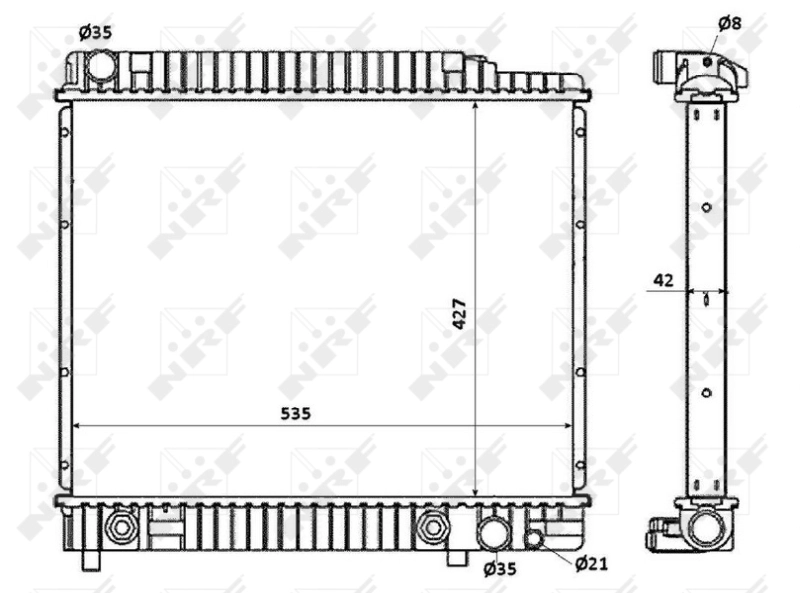 Radiador 58348 NRF