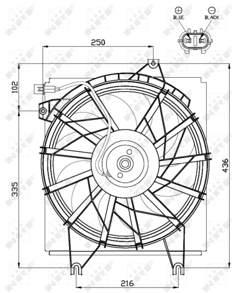 Ventilador del radiador NRF 47499 precio, desde 56,63 EUR