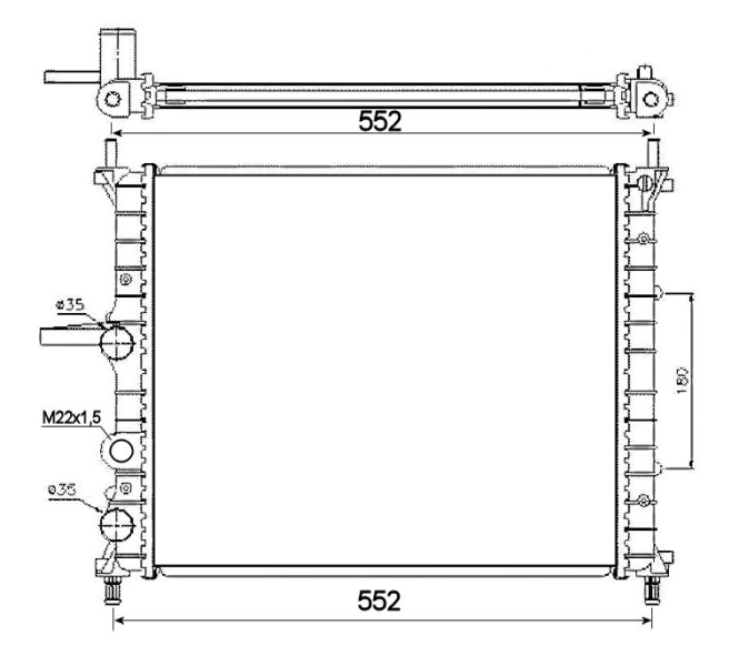 Radiador 1043088 Frig AIR
