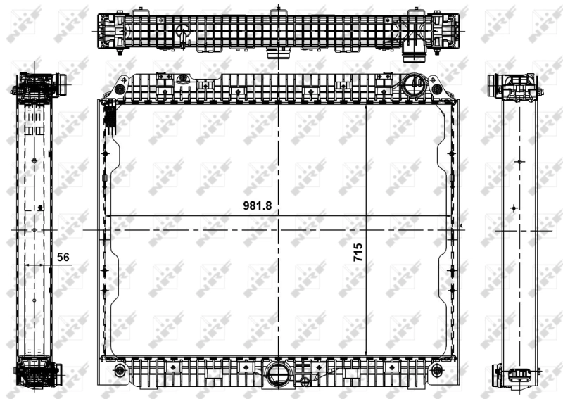 Radiador 56070 NRF