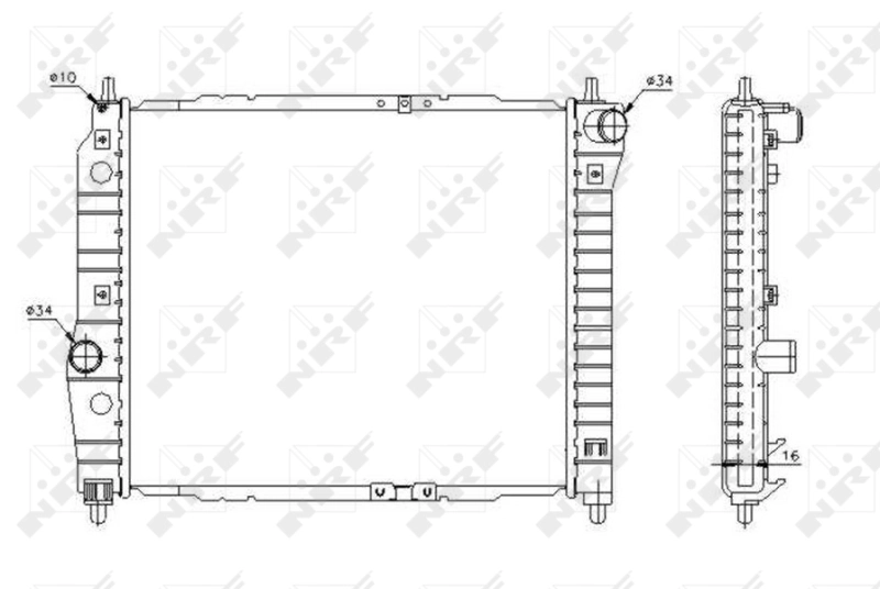 Comprar 53637 NRF Radiador de auto