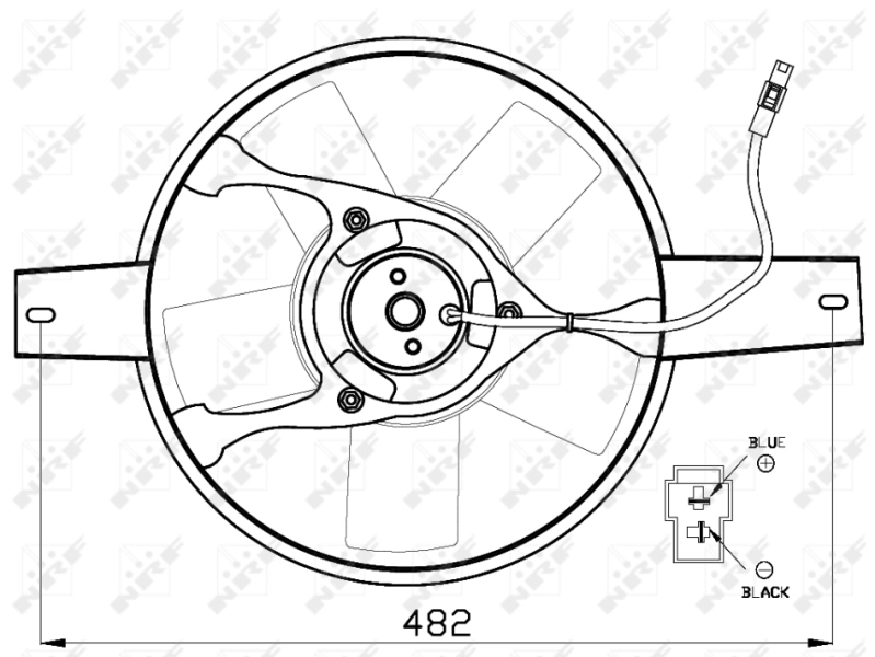 47540 NRF Ventilador de refrigeración del motor