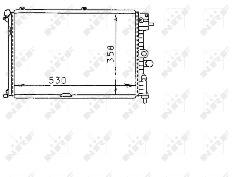 Radiador 1300084 Ford