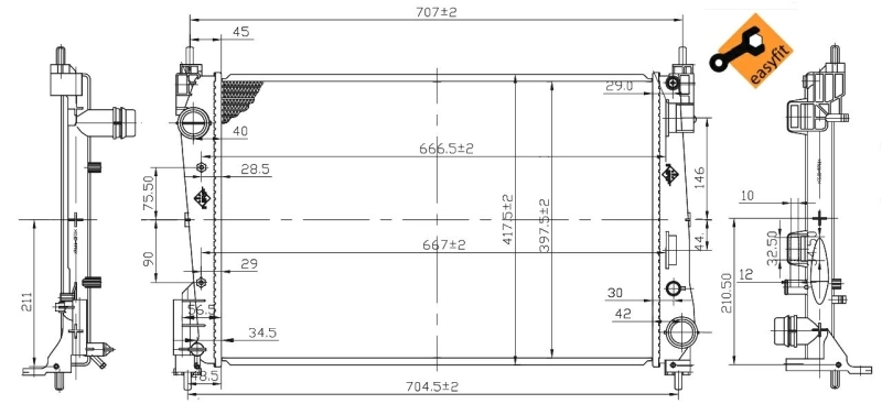 Comprar 53455 NRF Radiador de auto