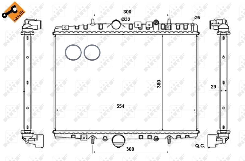 Radiador 58303 NRF