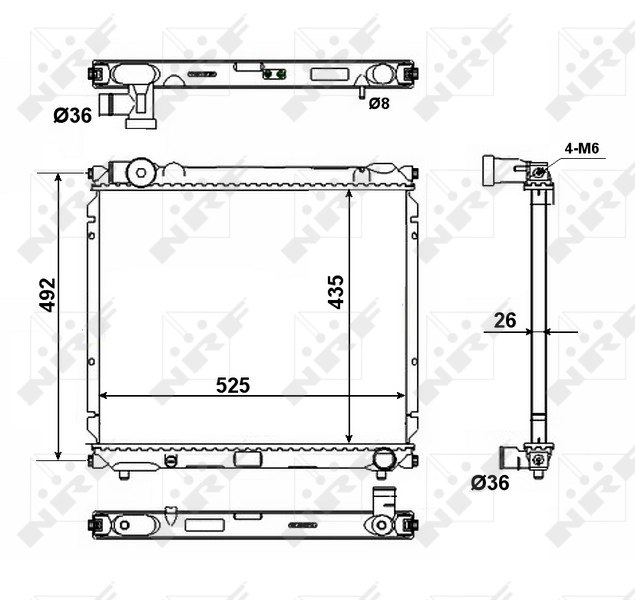 Radiador 50448 NRF