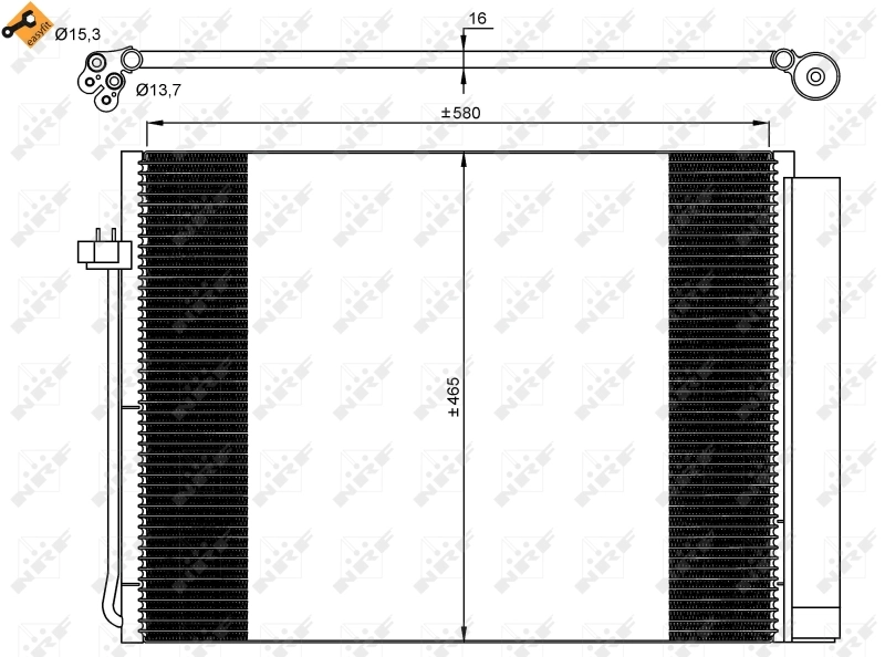35906 NRF Radiador de aire acondicionado