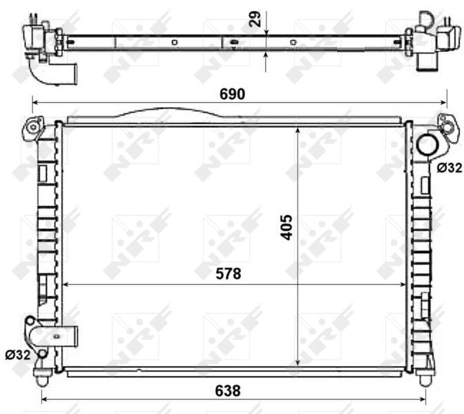 Comprar 55338 NRF Radiador de auto