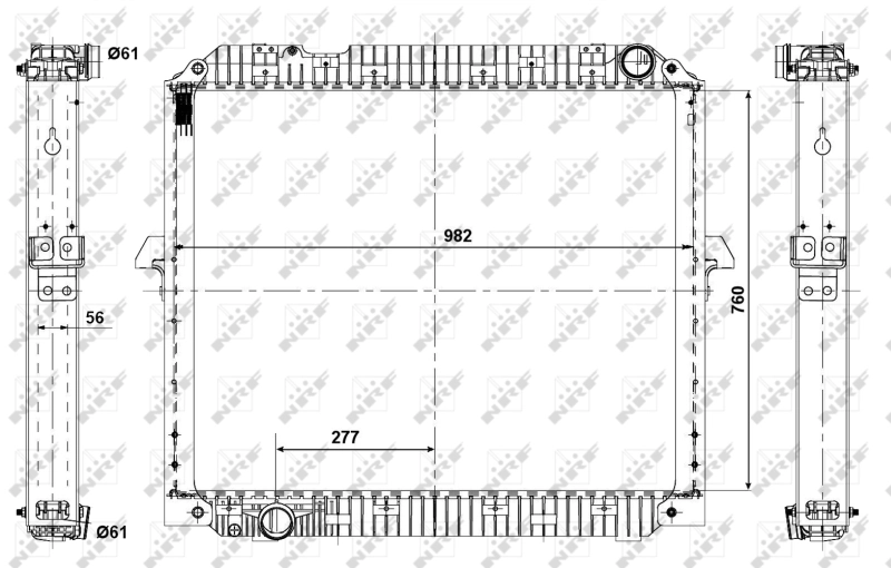 Radiador 56073 NRF