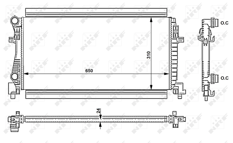 Comprar 58438 NRF Radiador de auto