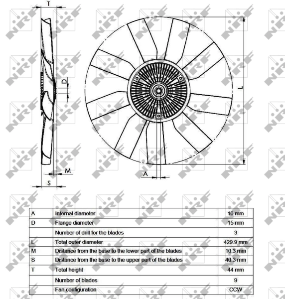 Comprar 49543 NRF Embrague viscoso de ventilador