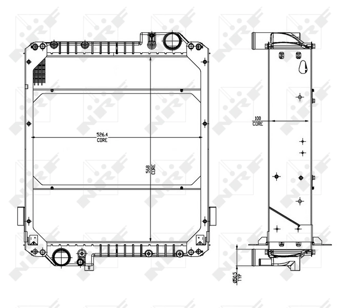 Comprar 54071 NRF Radiador de auto