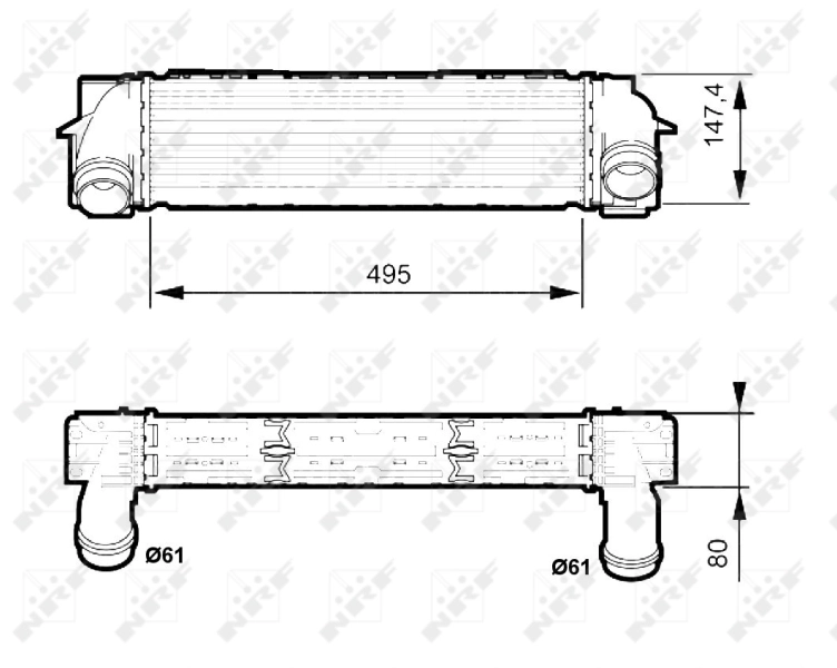 Enfriador de aire de admisión NRF 30524
