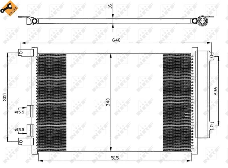 Comprar 35499 NRF Condensador de aire acondicionado