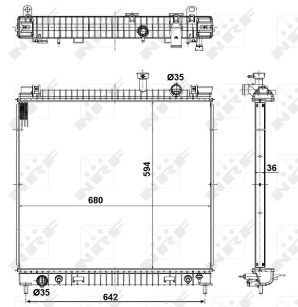 Radiador 56082 NRF