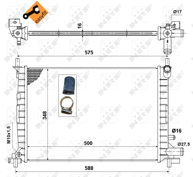 Radiador de água NRF 50130