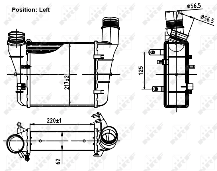 Intercooler 30251 NRF